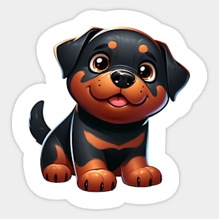 Cute Rottweiler Sticker